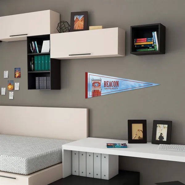 9" x 24" digitally printed custom felt pennant.... from ASI 80228 Quinn