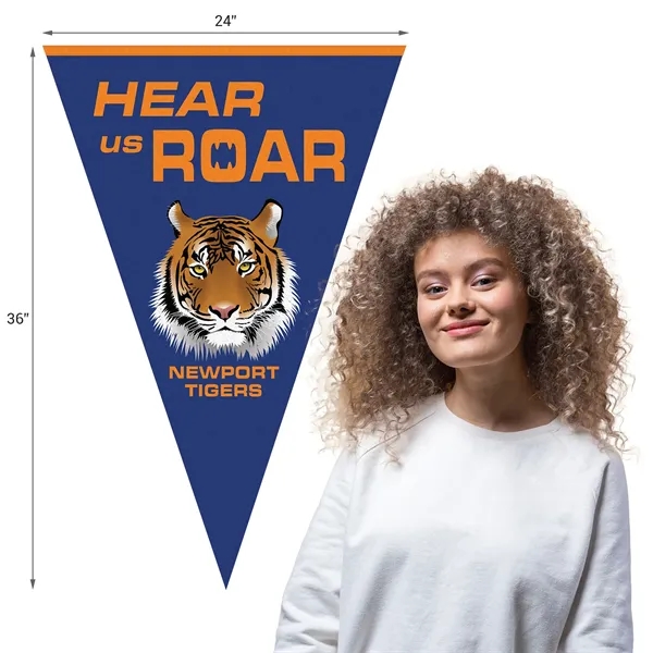 24" x 36" Vertical Triangle Shaped Felt Banner.... from ASI 80228 Quinn