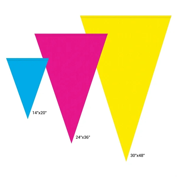 24" x 36" Vertical Triangle Shaped Felt Banner.... from ASI 80228 Quinn
