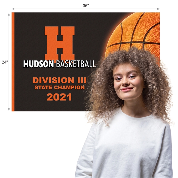 24" x 36" Rectangle Shaped Felt Banner... from ASI 80228 Quinn