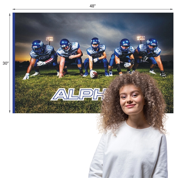 30" x 48" Rectangle Shaped Felt Banner... from ASI 80228 Quinn