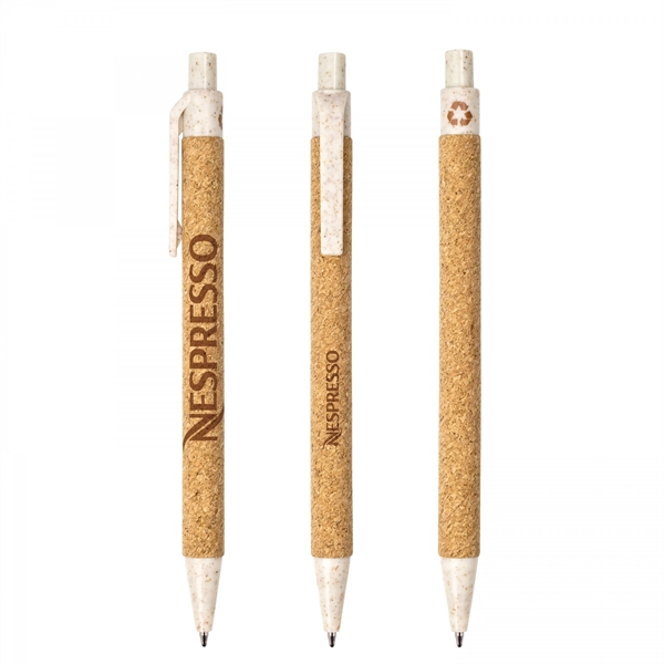 The barrel of this eco-friendly Cork ballpoint pen is made from... from ASI 88660 Spector & Co.