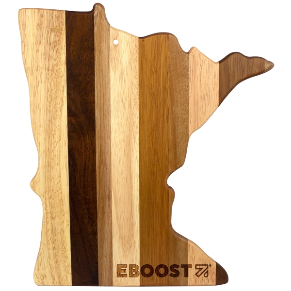 Minnesota State shaped cutting boards are the perfect promotional gift for... from ASI 91565 Totally Bamboo