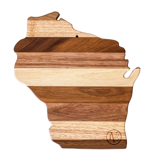 Wisconsin State shaped cutting boards are the perfect promotional gift for... from ASI 91565 Totally Bamboo
