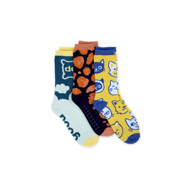 PMS Jacquard Knit Fuzzy Socks with an option for retail style... from ASI 45657 Pop! Promos