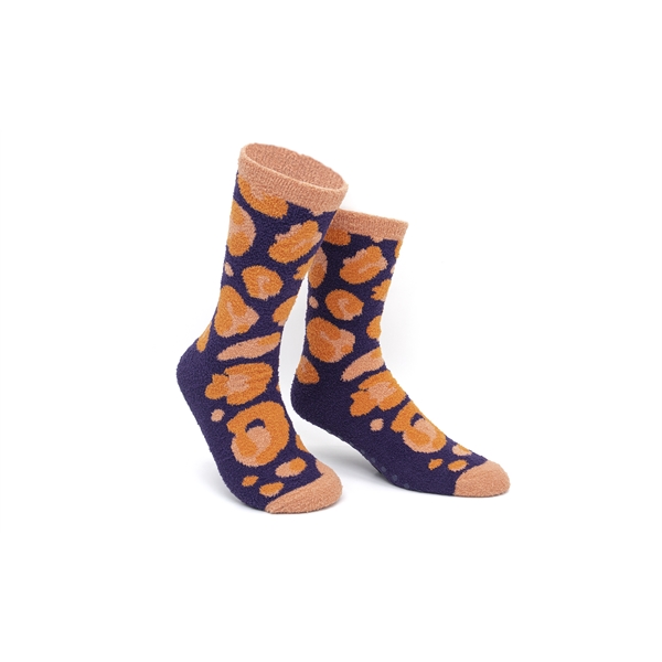PMS Jacquard Knit Fuzzy Socks with an option for retail style... from ASI 45657 Pop! Promos