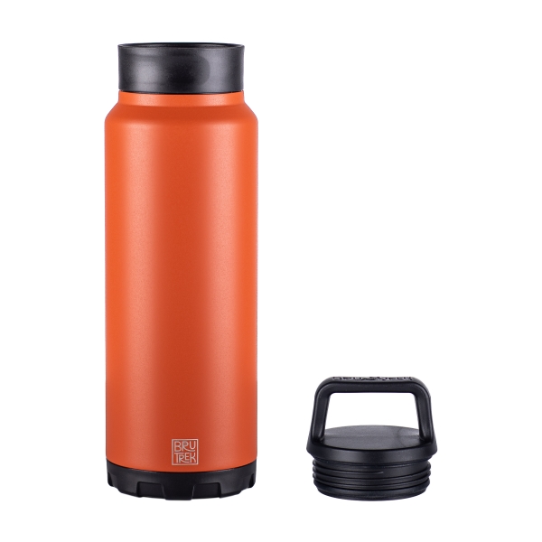 BruTrek® BruTrekker® Stainless Steel Travel Bottler features double wall insulated technology... from ASI 72657 Active Life Promo / Active Life Ingrain