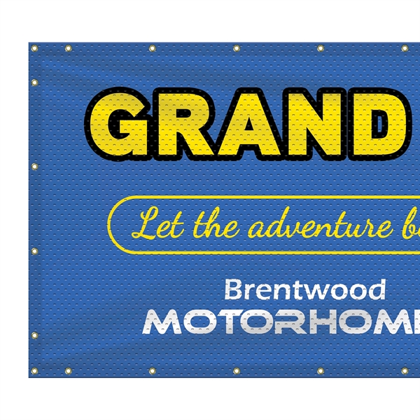 4' H x 12' W Polyester Mesh Banner-Many indoor and outdoor... from ASI 80228 Quinn