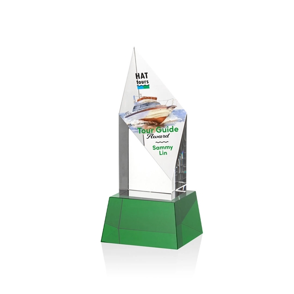 Vertex VividPrint™ Award on Base - Green... from ASI 84592 St Regis Group / St Regis