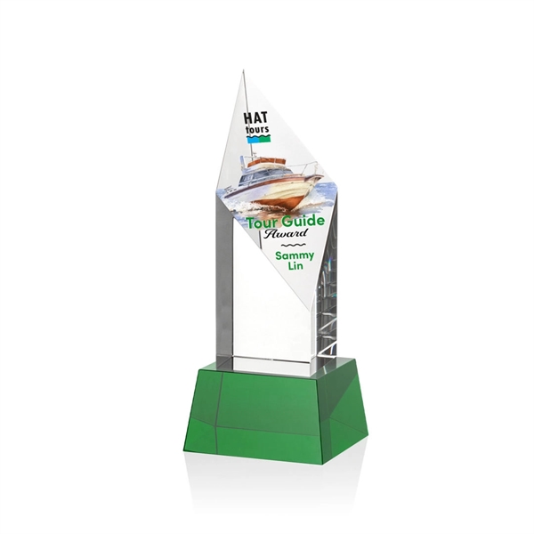 Vertex VividPrint™ Award on Base - Green... from ASI 84592 St Regis Group / St Regis