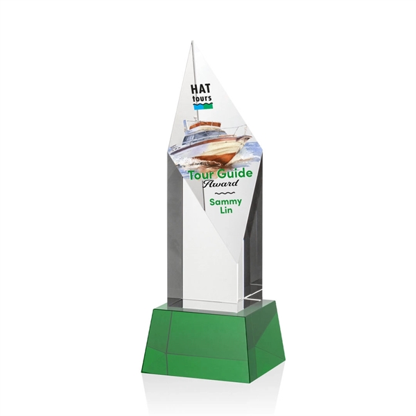 Vertex VividPrint™ Award on Base - Green... from ASI 84592 St Regis Group / St Regis