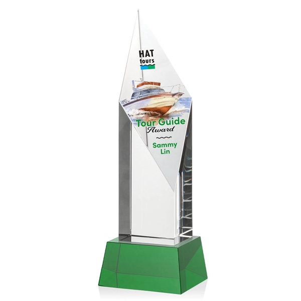 Vertex VividPrint™ Award on Base - Green... from ASI 84592 St Regis Group / St Regis