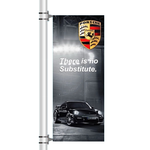 24" x 84" vinyl pole banner with double-sided digital graphics.... from ASI 30442 Above & Beyond Advertising Products / PromoAdLine
