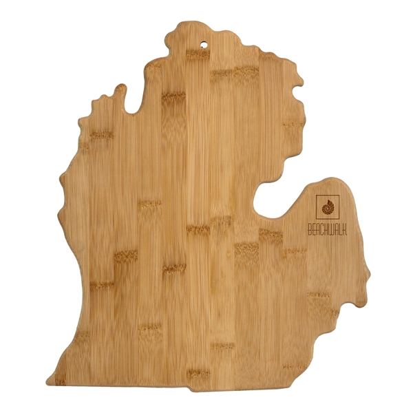 Michigan State shaped cutting boards are the perfect promotional gift for... from ASI 91565 Totally Bamboo