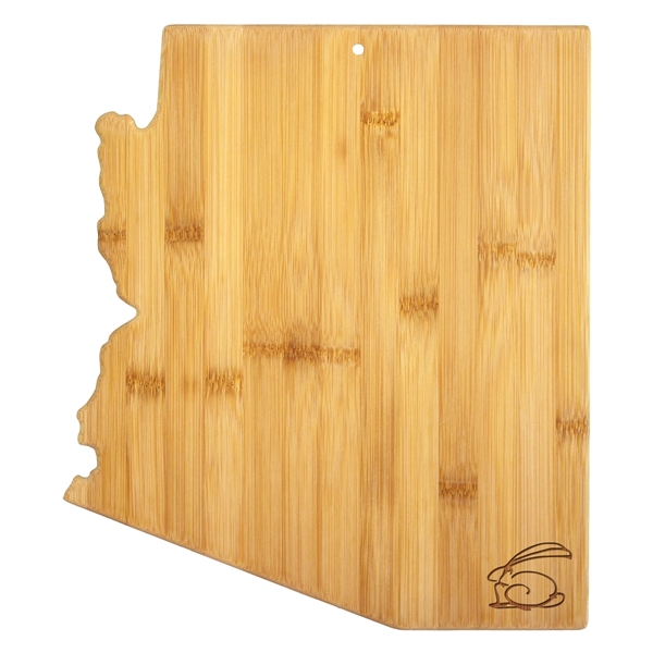 Arizona shaped cutting board is great for vacation or travel gifts.... from ASI 91565 Totally Bamboo