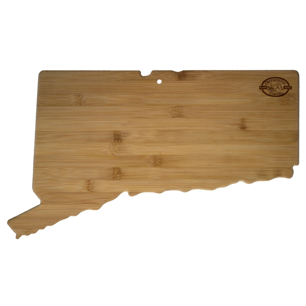 Connecticut shaped cutting board is the perfect promotional gift for any... from ASI 91565 Totally Bamboo