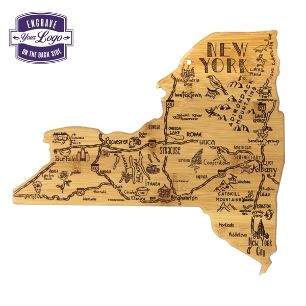 New York shaped destination cutting board.... from ASI 91565 Totally Bamboo