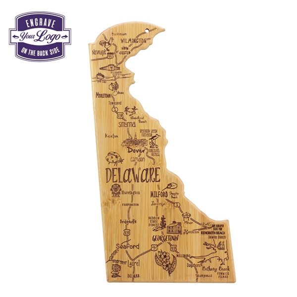 Delaware shaped destination cutting board.... from ASI 91565 Totally Bamboo