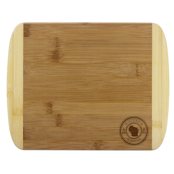 2-tone Bamboo Cutting Board is 11 1/2" in length and 8... from ASI 91565 Totally Bamboo