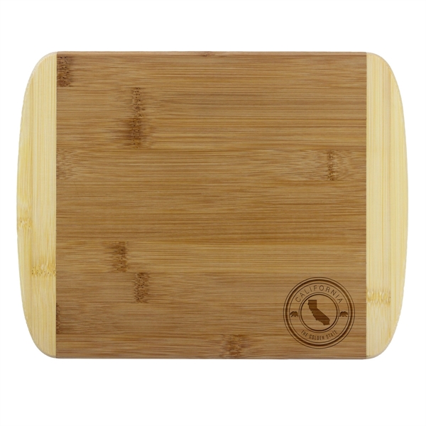 2-tone Bamboo Cutting Board is 11 1/2" in length and 8... from ASI 91565 Totally Bamboo