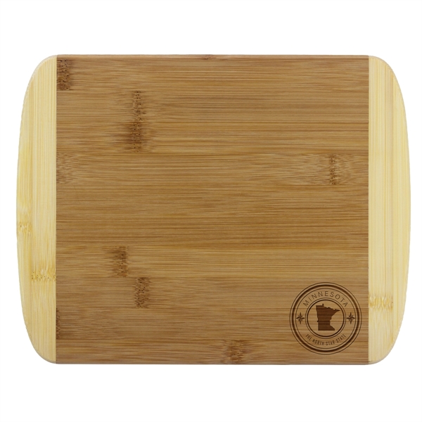 2-tone Bamboo Cutting Board is 11 1/2" in length and 8... from ASI 91565 Totally Bamboo