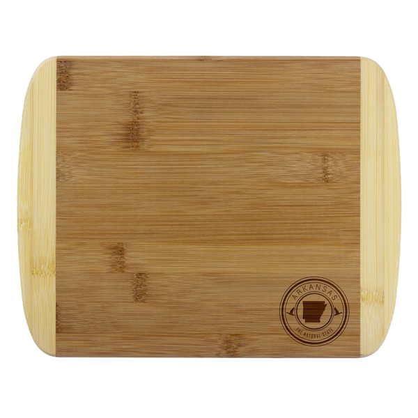 2-tone Bamboo Cutting Board is 11 1/2" in length and 8... from ASI 91565 Totally Bamboo