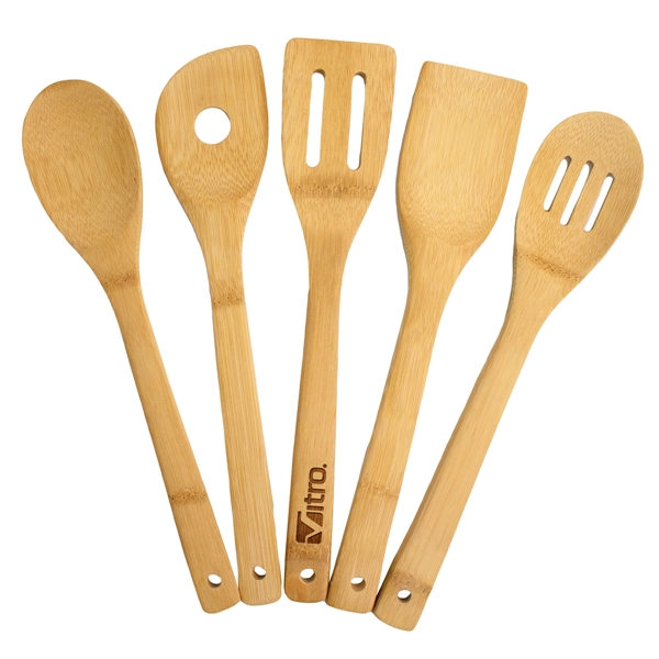 5 piece bamboo utensil set. Each utensil is 12".... from ASI 91565 Totally Bamboo