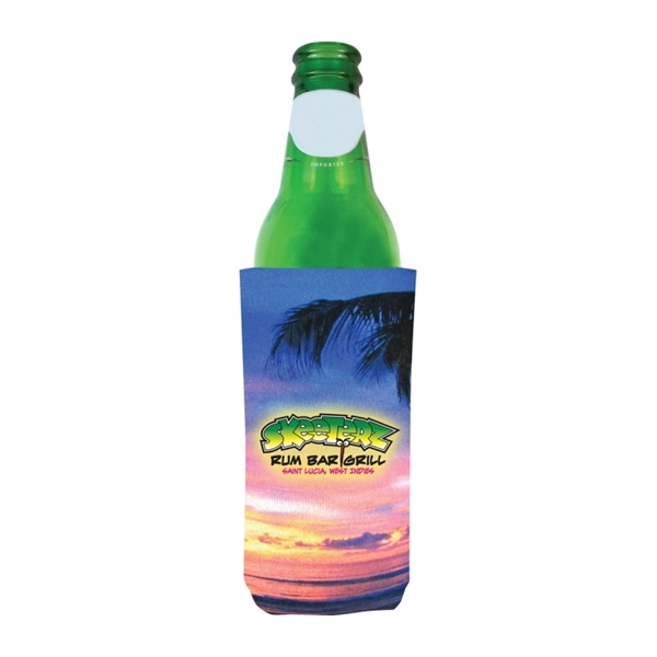 foam bottle cooler beverage insulator + free full color sublimation imprint... from ASI 37218 Athena Promo (tm)