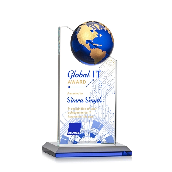 Arden VividPrint™ Award -  Blue Globe... from ASI 84592 St Regis Group / St Regis