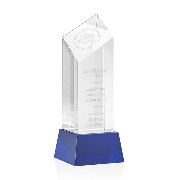 The Barone Award is a remarkably thick Optical Crystal Diamond Tower... from ASI 84592 St Regis Group / St Regis Crystal