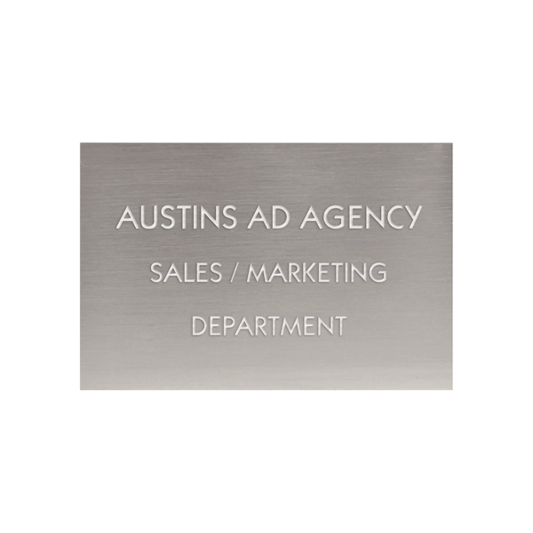 Metal Plate - Gold/Silver... from ASI 81500 Navitor Inc