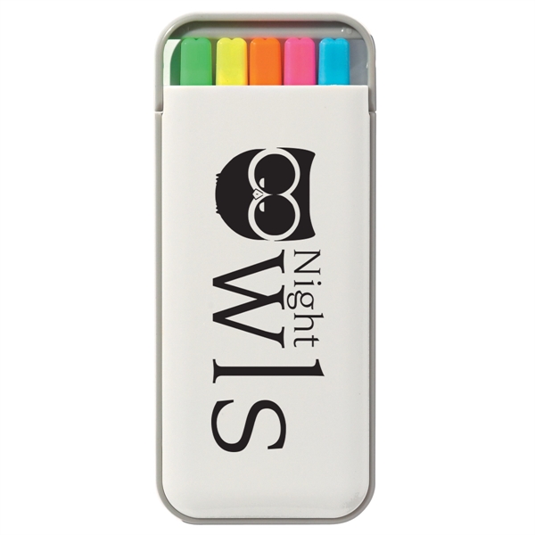 5 In 1 Highlighter set with 5 chisel top highlighters in... from ASI 61125 Hit Promotional Products / Hit®