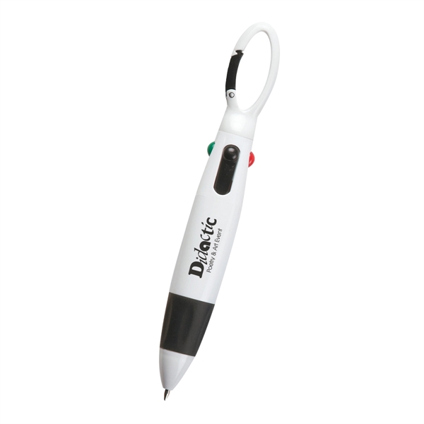 Quatro carabiner pen has 4 ink colors.... from ASI 61125 Hit Promotional Products / Hit®