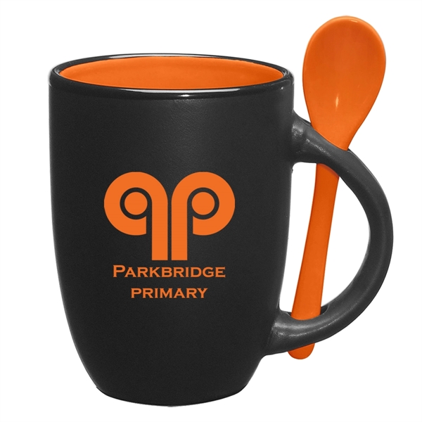 12 oz. mug with removable matching spoon... from ASI 61125 Hit Promotional Products / Hit®