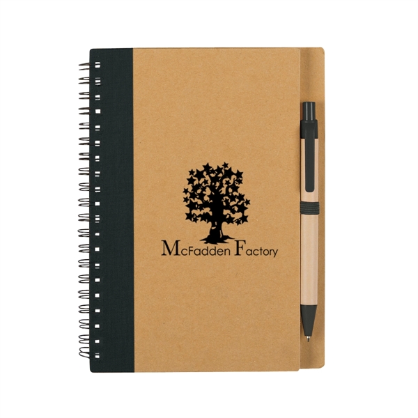 Eco spiral notebook and pen.... from ASI 61125 Hit Promotional Products / Hit®