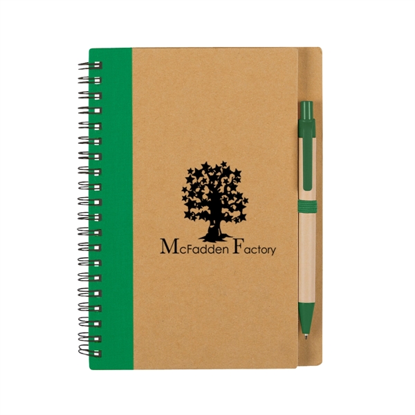 Eco spiral notebook and pen.... from ASI 61125 Hit Promotional Products / Hit®