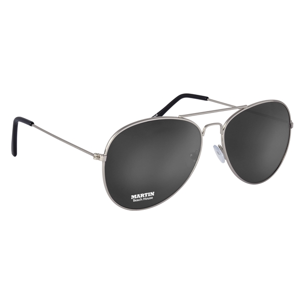 Color Mirrored Aviator Sunglasses. UVA400 Lenses Provide 100% UVA And UVB... from ASI 61125 Hit Promotional Products / Hit®