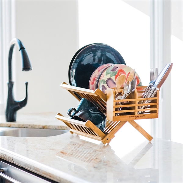 Bamboo dish rack utensil holder is used for holding different utensils... from ASI 91565 Totally Bamboo