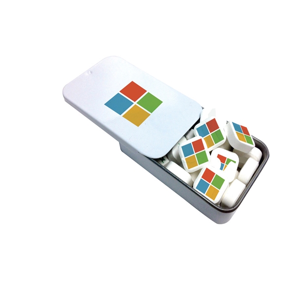 Slider tin filled with printed mints.... from ASI 61125 Hit Promotional Products / Hit®
