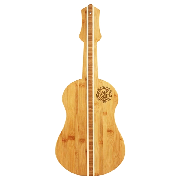 Ukulele shaped cutting board are great for vacation or travel gifts.... from ASI 91565 Totally Bamboo