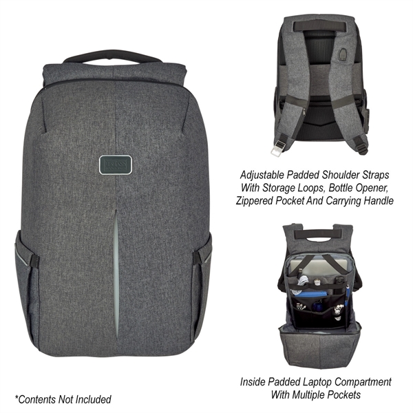 Phantom backpack with a padded laptop slot for devices up to... from ASI 61125 Hit Promotional Products / Hit®