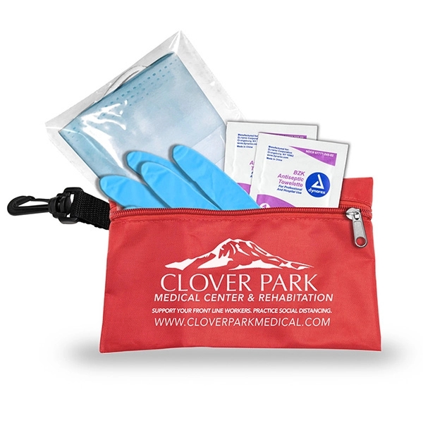 7 1/2 " x 5" vinyl and polyester zip pouch with... from ASI 62660 Innovation Line