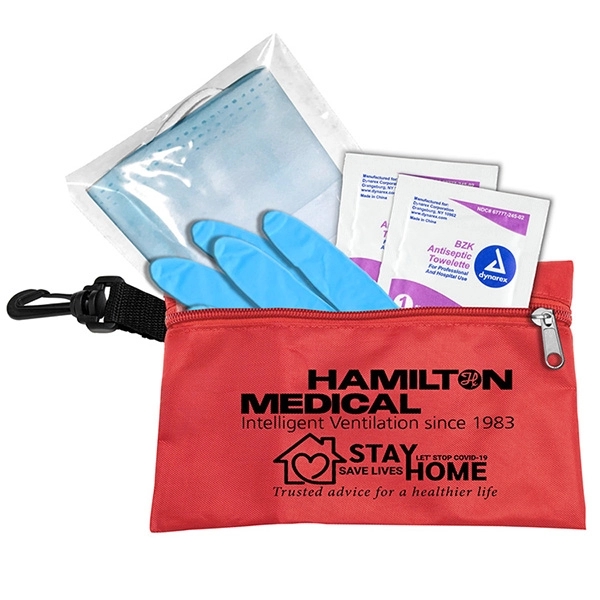 7 1/2 " x 5" vinyl and polyester zip pouch with... from ASI 62660 Innovation Line