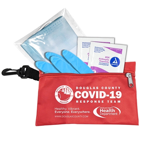 7 1/2 " x 5" vinyl and polyester zip pouch with... from ASI 62660 Innovation Line