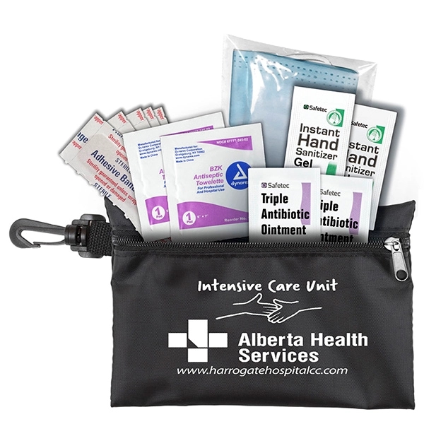 7 1/2 " x 5" vinyl and polyester zip pouch with... from ASI 62660 Innovation Line