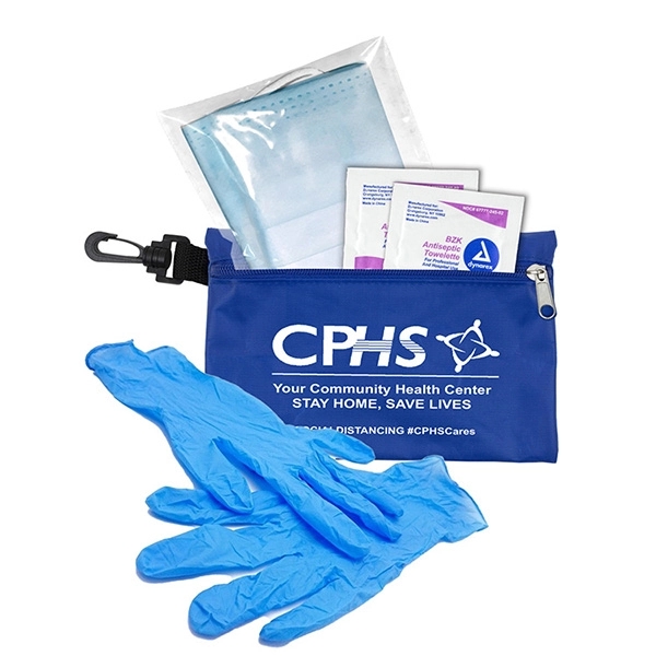 7 1/2 " x 5" vinyl and polyester zip pouch with... from ASI 62660 Innovation Line