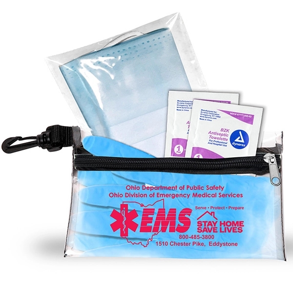 7 1/2 " x 5" vinyl and polyester zip pouch with... from ASI 62660 Innovation Line