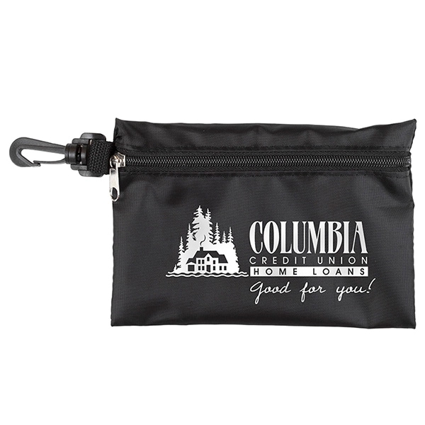 7 1/2 " x 5" vinyl and polyester zip pouch with... from ASI 62660 Innovation Line