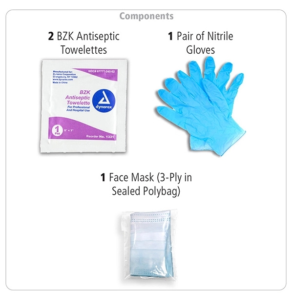 7 1/2 " x 5" vinyl and polyester zip pouch with... from ASI 62660 Innovation Line