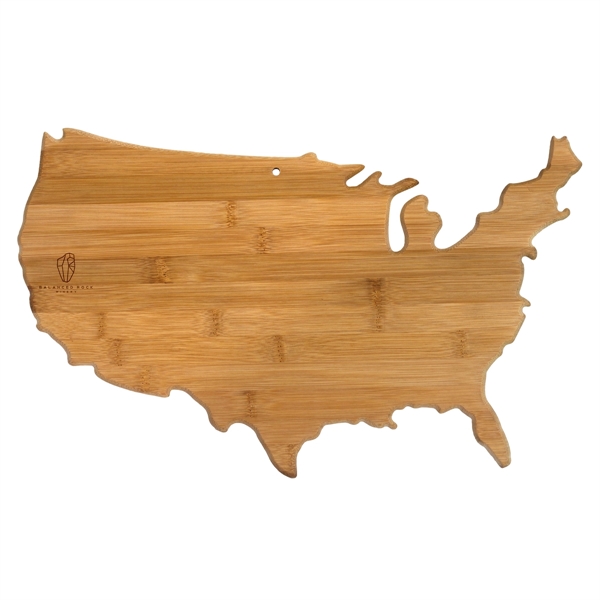 USA shaped cutting boards are great for vacation or travel gifts.... from ASI 91565 Totally Bamboo